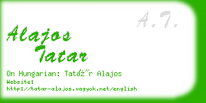 alajos tatar business card